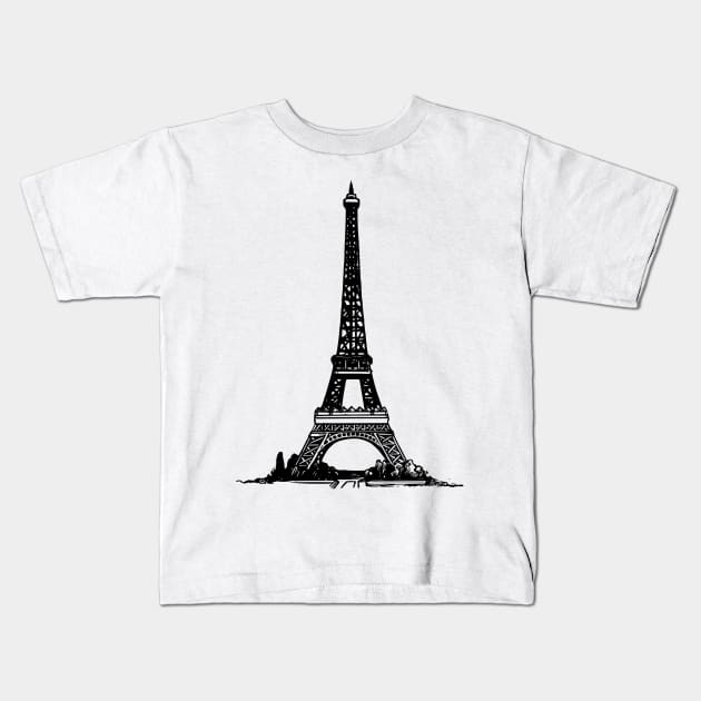 I Love Paris Kids T-Shirt by osmansargin